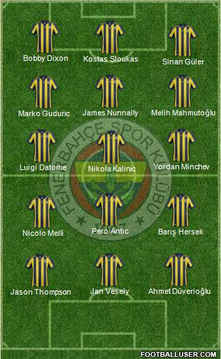 Fenerbahçe SK Formation 2017