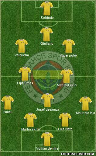 Fenerbahçe SK Formation 2017