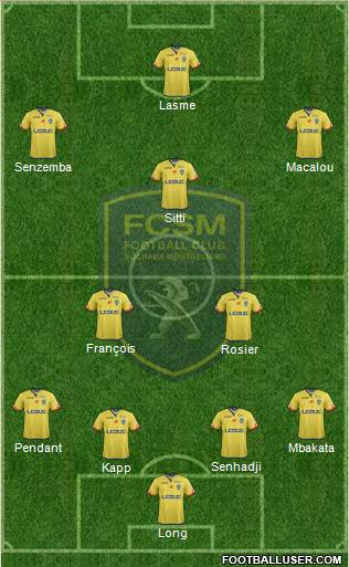 FC Sochaux-Montbéliard Formation 2017
