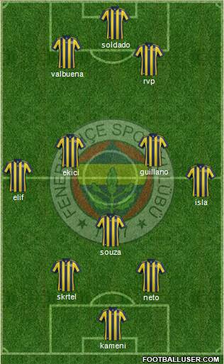 Fenerbahçe SK Formation 2017