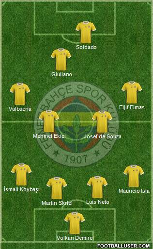 Fenerbahçe SK Formation 2017
