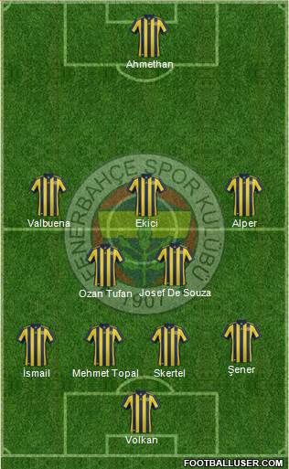 Fenerbahçe SK Formation 2017