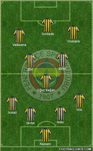 Fenerbahçe SK Formation 2017