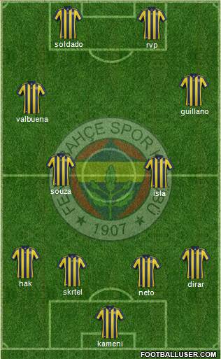 Fenerbahçe SK Formation 2017