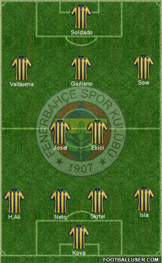 Fenerbahçe SK Formation 2017