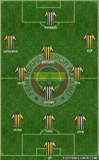 Fenerbahçe SK Formation 2017