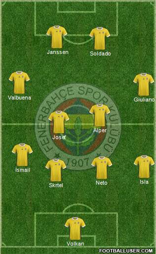 Fenerbahçe SK Formation 2017