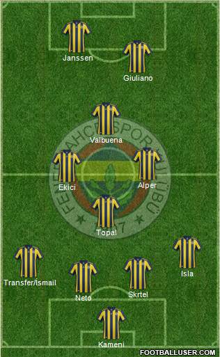 Fenerbahçe SK Formation 2017