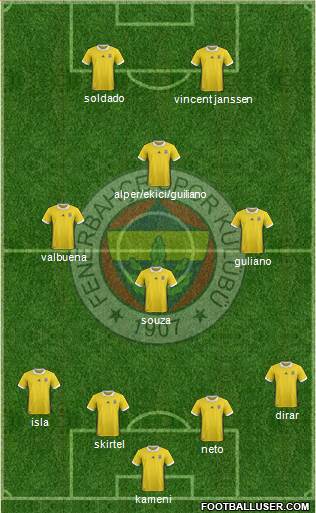 Fenerbahçe SK Formation 2017
