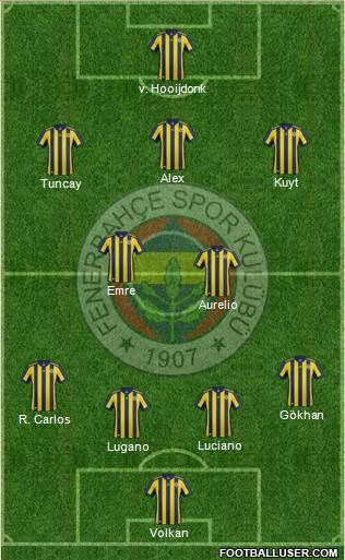 Fenerbahçe SK Formation 2017
