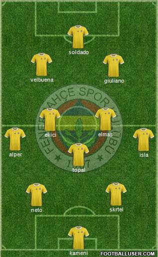 Fenerbahçe SK Formation 2017