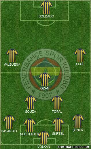 Fenerbahçe SK Formation 2017