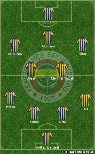 Fenerbahçe SK Formation 2017