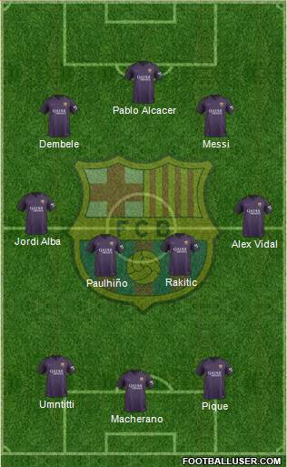 F.C. Barcelona Formation 2017