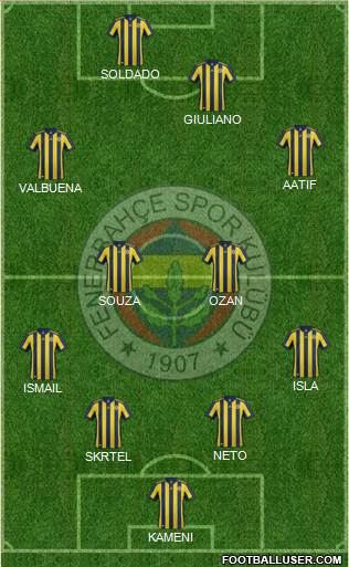 Fenerbahçe SK Formation 2017