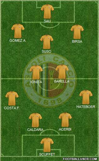 Ascoli 4-2-3-1 football formation