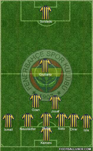 Fenerbahçe SK Formation 2017