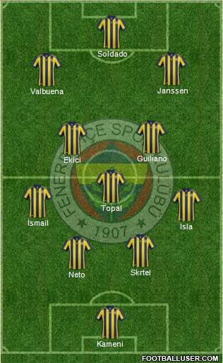 Fenerbahçe SK Formation 2017