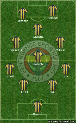 Fenerbahçe SK Formation 2017