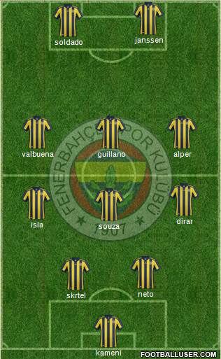 Fenerbahçe SK Formation 2017