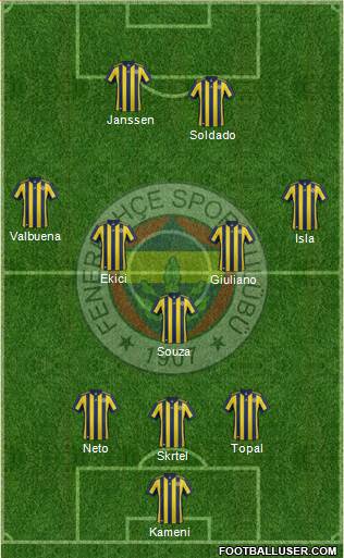 Fenerbahçe SK Formation 2017
