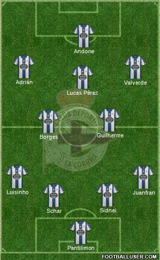 R.C. Deportivo de La Coruña S.A.D. Formation 2017