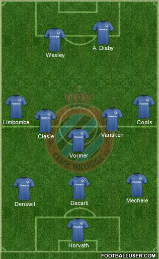 Club Brugge KV Formation 2017