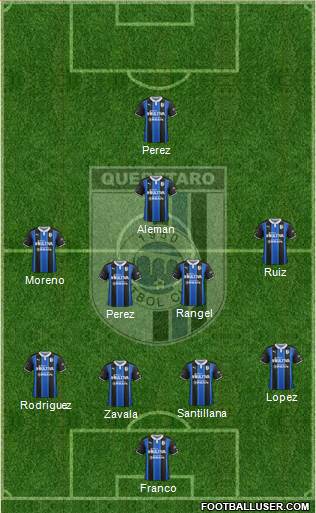 Club de Fútbol Gallos Blancos Formation 2017