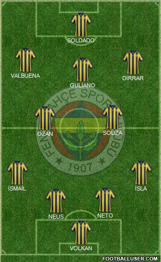 Fenerbahçe SK Formation 2017