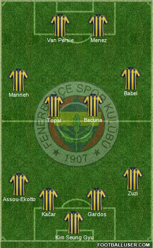 Fenerbahçe SK Formation 2017
