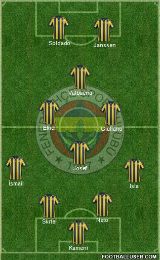 Fenerbahçe SK Formation 2017