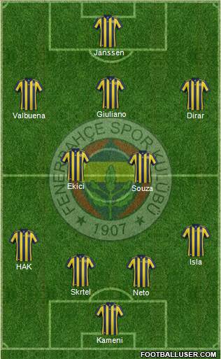 Fenerbahçe SK Formation 2017
