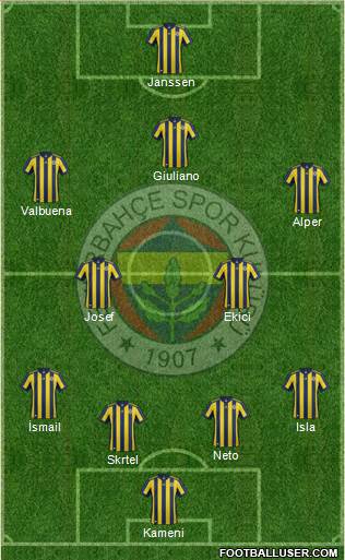 Fenerbahçe SK Formation 2017