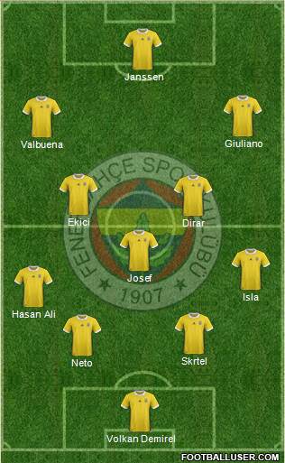 Fenerbahçe SK Formation 2017