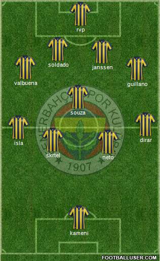 Fenerbahçe SK Formation 2017
