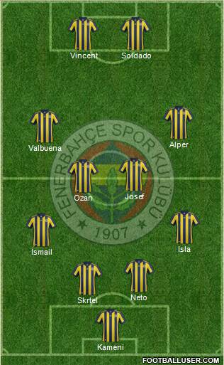Fenerbahçe SK Formation 2017