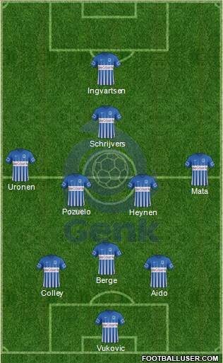 K Racing Club Genk football formation