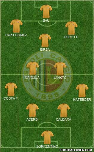 Ascoli 4-2-3-1 football formation