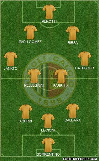 Ascoli 3-4-3 football formation