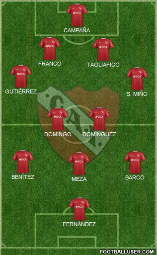 Independiente Formation 2017