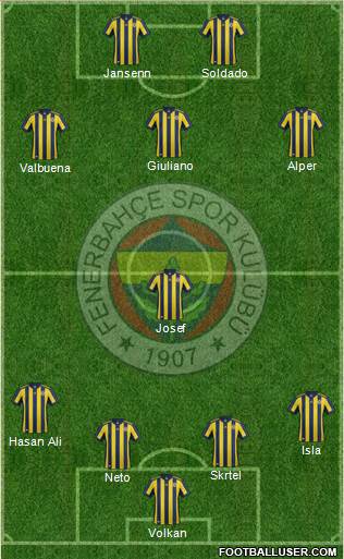 Fenerbahçe SK Formation 2017