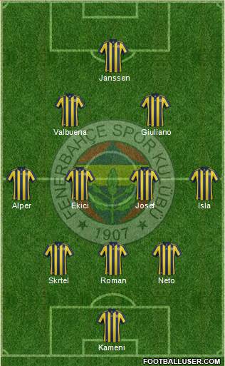 Fenerbahçe SK Formation 2017