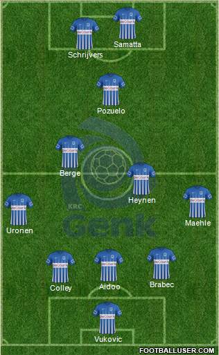 K Racing Club Genk football formation