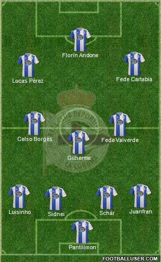 R.C. Deportivo de La Coruña S.A.D. Formation 2017