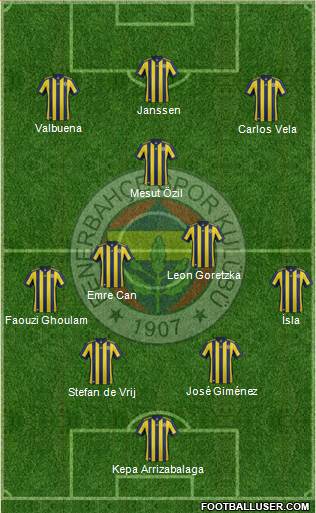 Fenerbahçe SK Formation 2017