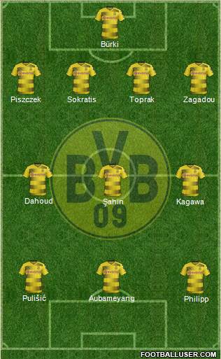 Borussia Dortmund Formation 2017