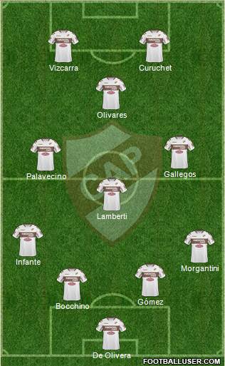 Platense football formation