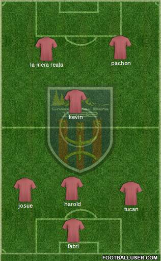 Chabab Aurès Batna 4-4-1-1 football formation