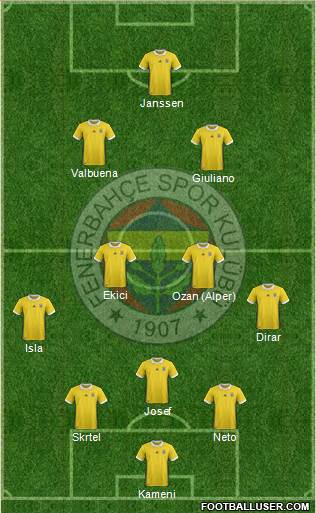 Fenerbahçe SK Formation 2017
