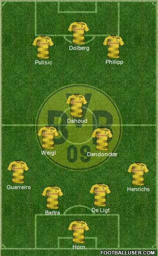 Borussia Dortmund Formation 2017